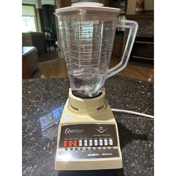 Vintage Osterizer Pulse Matic Blender Harvest Gold 890-14H Works Great! - Picture 2 of 6